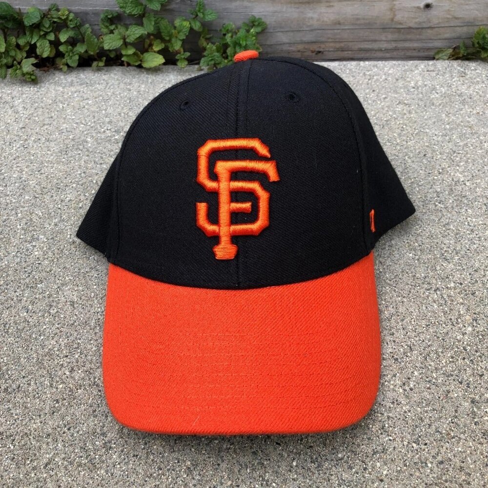 '47 FORTY SEVEN San Francisco Giants Hat Men's MLB Baseball Cap Black Orange​